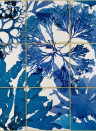 MINDTHEGAP Wallpaper Algae in Blue WP20179