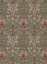 Morris & Co Papier peint Snakeshead - Charcoal/ Spice