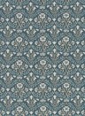 Tapete Morris Bellflowers von Morris & Co. - Indigo/ Linen