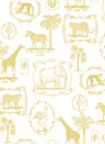 Rebel Walls Papier peint panoramique Animal Party - Yellow