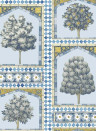 Cole & Son Wallpaper Sultan's Palace China Blue/ Ochre