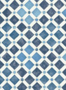 Cole & Son Wallpaper Zellige China Blue/ White