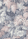 Cole & Son Wallpaper Royal Fernery Slate Blue & Blush Pink