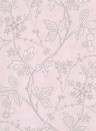 Little Greene Wallpaper Wrest Trail Pink Plaster