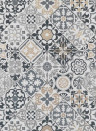 Osborne & Little Wallpaper Cervo Black/ Gold/ Silver