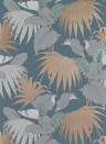Osborne & Little Papier peint Vernazza - Teal/ Grey/ Copper