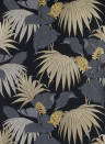 Osborne & Little Papier peint Vernazza - Black/ Gold