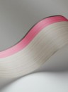 Cole & Son Papier peint Jaspe Border - Charcoal/ Pink