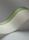 Cole & Son Wallpaper Jaspe Border White/ Green & Emerald