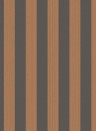Cole & Son Papier peint Regatta Stripe - Tan & Black