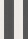 Cole & Son Papier peint Jaspe Stripe - Black/ White