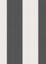 Cole & Son Papier peint Jaspe Stripe - Black/ White