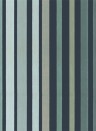 Cole & Son Papier peint Carousel Stripe - Viridian & Greens