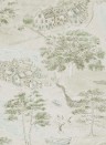 Sanderson Wallpaper Sea Houses Green/ Sand