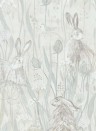 Sanderson Wallpaper Dune Hares Mist/ Pebble