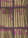 Cole & Son Papier peint Ex Libris - Gold and Magenta