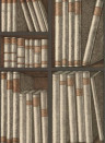 Cole & Son Papier peint Ex Libris - Oat and Charcoal