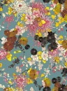 Blumen Tapete Yokata von Jean Paul Gaultier - Bleu