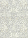 Morris & Co Wallpaper Pure Dove & Rose Cloud Grey