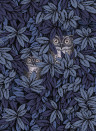 Cole & Son Tapete Foglie e Civette - Midnight