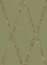 Cole & Son Wallpaper Cammei - Antique Gold on Olive