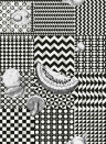 Cole & Son Papier peint Frutta e Geometrico - Black/ White