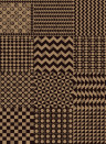 Cole & Son Papier peint Geometrico - Black/ Gold