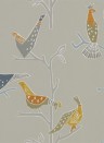 Vogel Tapete Passaro von Scion - Cinnamon/ Slate