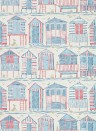 Sanderson Papier peint Beach Huts - Nautical