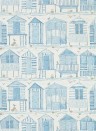 Sanderson Papier peint Beach Huts - Marine