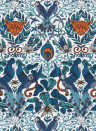 Clarke & Clarke Wallpaper Amazon Blue