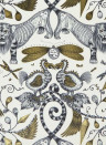 Bizarre Tapete Extinct von Clarke & Clarke - Gold