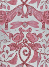Bizarre Tapete Extinct von Clarke & Clarke - Magenta