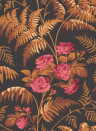 Cole & Son Wallpaper Rose Orange & Black