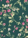 Cole & Son Wallpaper Sweet Pea Pink/ Green