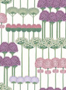 Cole & Son Wallpaper Allium Purple & White