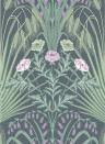 Cole & Son Wallpaper Bluebell Green and Charcoal