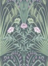 Cole & Son Wallpaper Bluebell Green and Charcoal