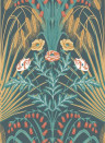 Cole & Son Wallpaper Bluebell Green and Gold