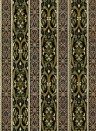 House of Hackney Papier peint Mamounia - Moss-Green/ Black