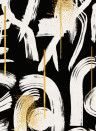 MINDTHEGAP Wallpaper Gestural Abstraction Anthracite