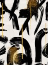 MINDTHEGAP Wallpaper Gestural Abstraction Black/ White