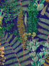 MINDTHEGAP Wallpaper Green Sanctuary Midnight & Blue