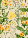 MINDTHEGAP Wallpaper Mimulus Green/ Yellow