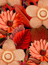 MINDTHEGAP Wallpaper Water Lilies Black/ Red