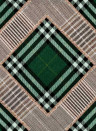 MINDTHEGAP Wallpaper Checkered Patchwork British Green
