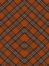 MINDTHEGAP Wallpaper Unusual Tartan Brown/ Black