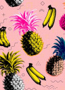 MINDTHEGAP Wallpaper Flying Objects Pink