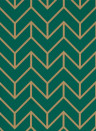 Tapete Tesselation von Harlequin - Teal/ Gold