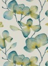 Blumen Tapete Kienze von Harlequin - Marine/ Zest